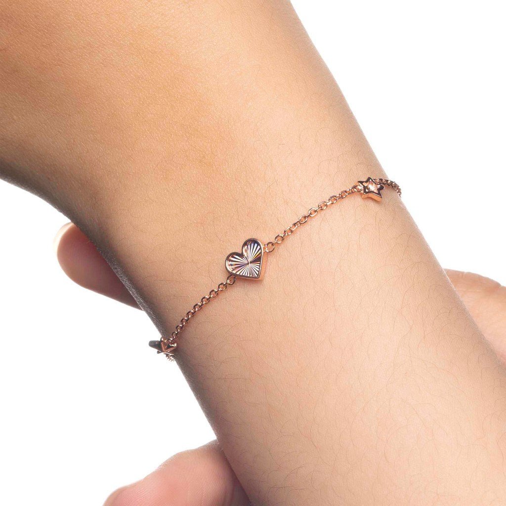 Gelang Serut Emas 7k - Amor Gold Bracelet - Lumina Collection - Juene Jewelry - Juene