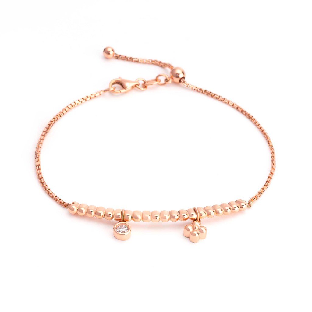 Gelang Serut Emas 7k - Aure Gold Bracelet - Dotsy Collection - Juene Jewelry - Juene