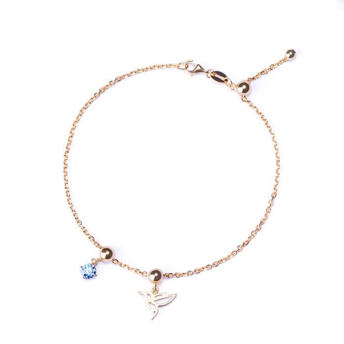 Gelang Serut Emas 7k - Azure Bird Gold Bracelet - The Shades Collection - Juene Jewelry - Juene