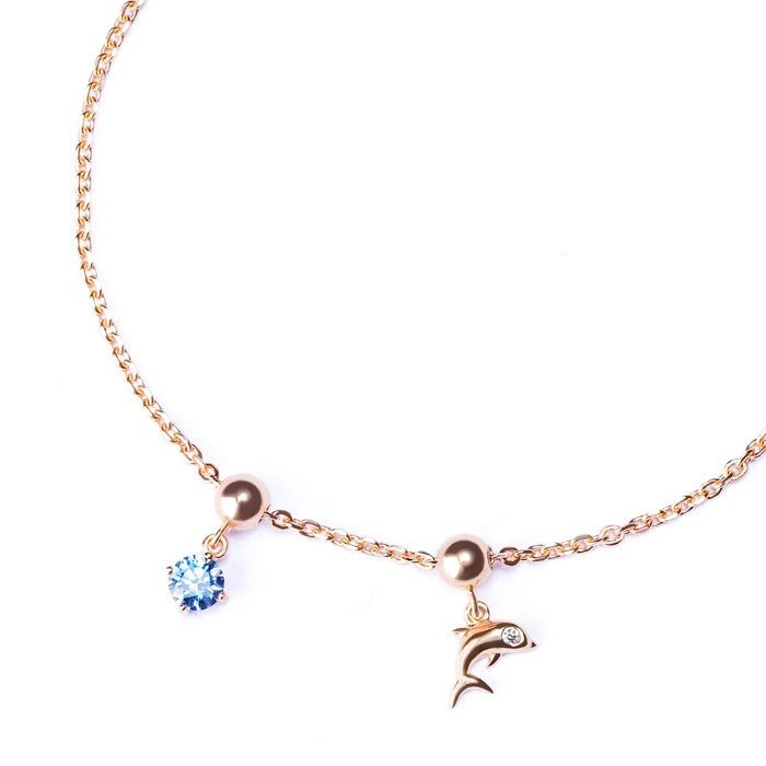 Gelang Serut Emas 7k - Azure Dolphin Gold Bracelet - The Shades Collection - Juene Jewelry - Juene