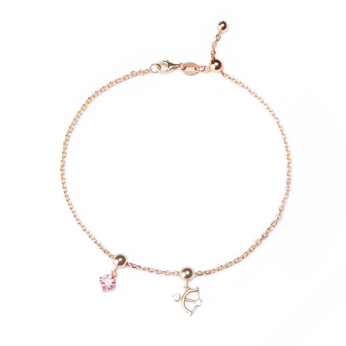 Gelang Serut Emas 7k - Blushing Cupid Gold Bracelet - The Shades Collection - Juene Jewelry