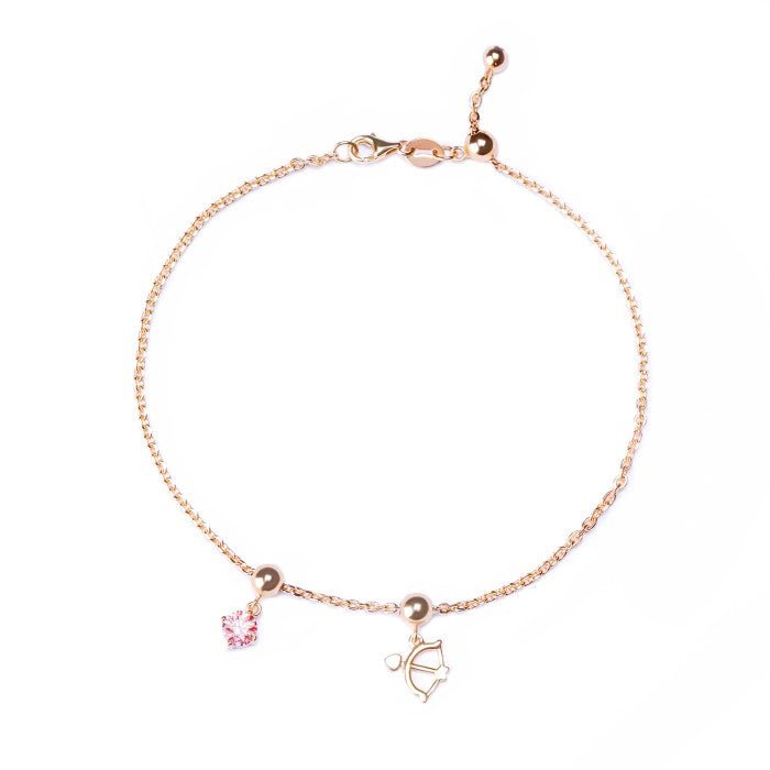 Gelang Serut Emas 7k - Blushing Cupid Gold Bracelet - The Shades Collection - Juene Jewelry - Juene