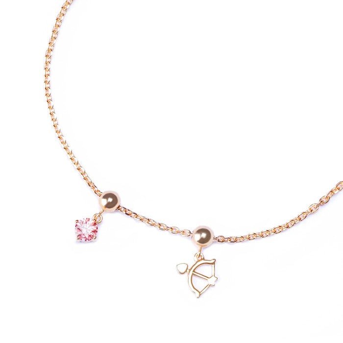 Gelang Serut Emas 7k - Blushing Cupid Gold Bracelet - The Shades Collection - Juene Jewelry