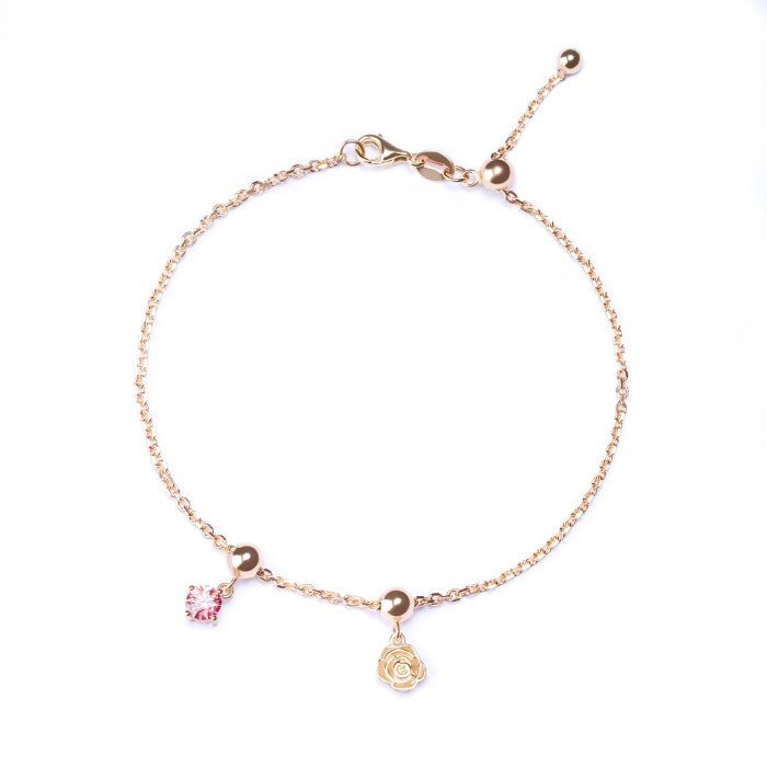 Gelang Serut Emas 7k - Blushing Rose Gold Bracelet - The Shades Collection - Juene Jewelry - Juene
