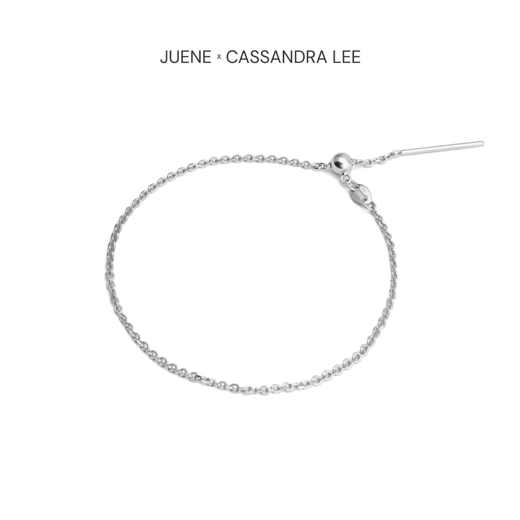 Gelang Serut Emas 7k - Chain Gold Bracelet - With Love Collection - Cassandra Lee x Juene Jewelry - Juene