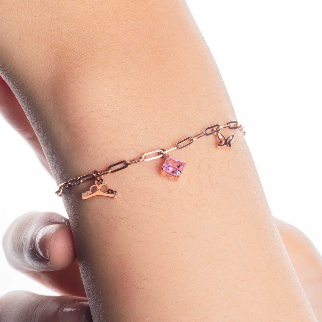 Gelang Serut Emas 7k - Crown Gold Bracelet - Pinky Crush Collection - Juene Jewelry - Juene