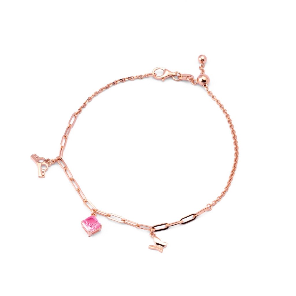Gelang Serut Emas 7k - Crown Gold Bracelet - Pinky Crush Collection - Juene Jewelry - Juene