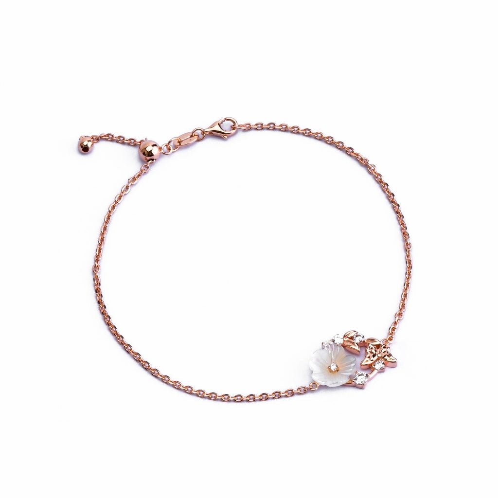 Gelang Serut Emas 7k - Farida Gold Bracelet - Mother of Pearl Collection - Juene Jewelry - Juene