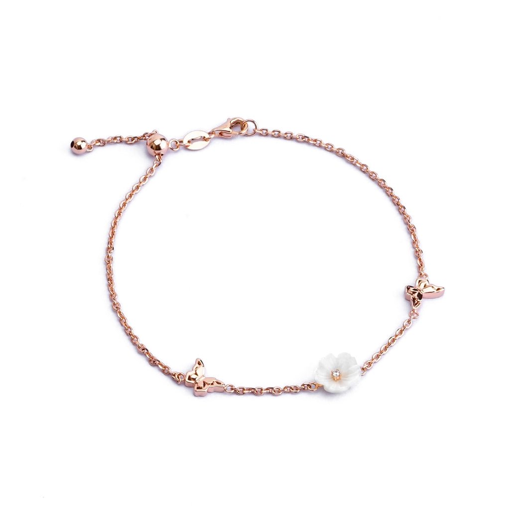 Gelang Serut Emas 7k - Maisy Gold Bracelet - Mother of Pearl Collection - Juene Jewelry - Juene