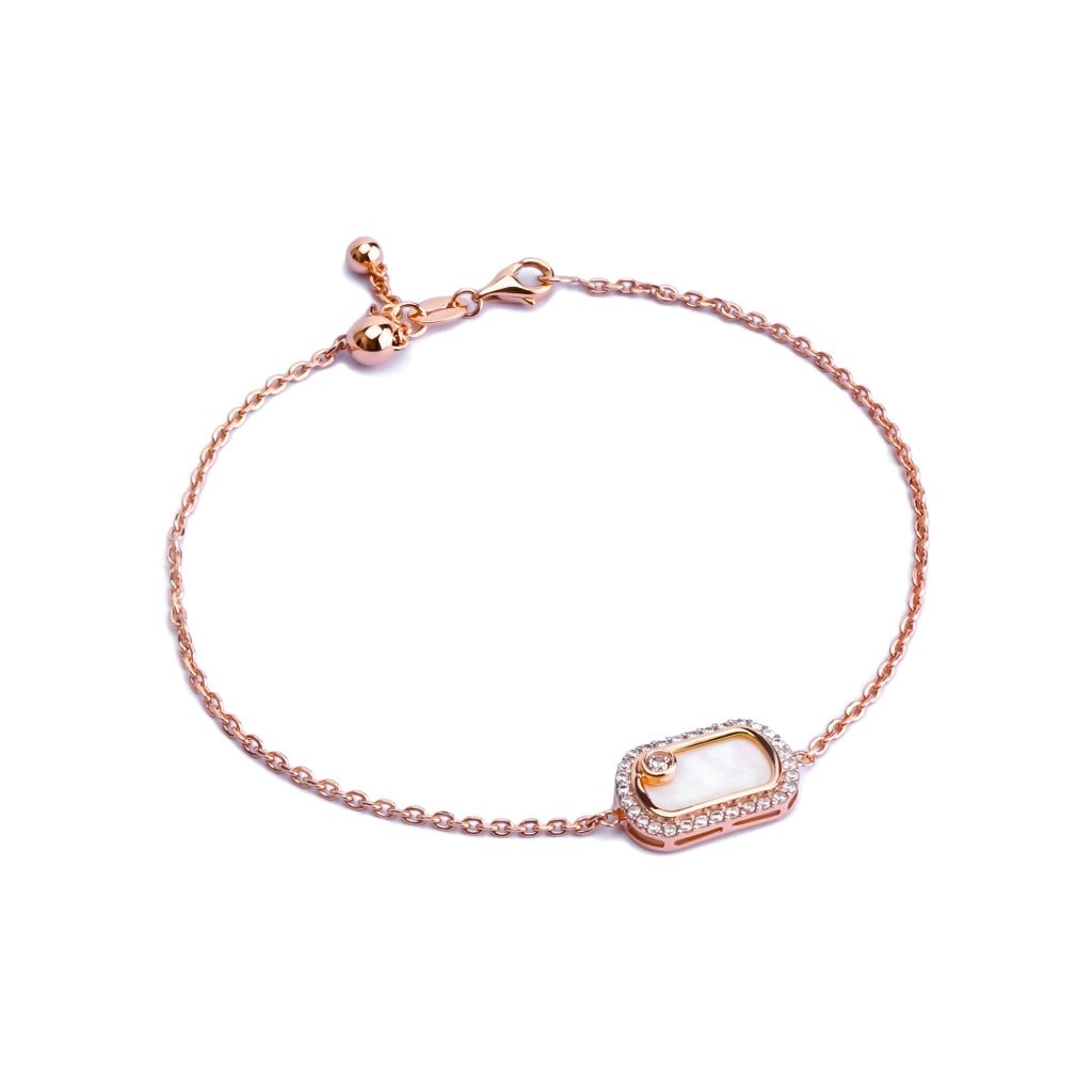 Gelang Serut Emas 7k - Metha Gold Bracelet - Mother of Pearl Collection - Juene Jewelry - Juene