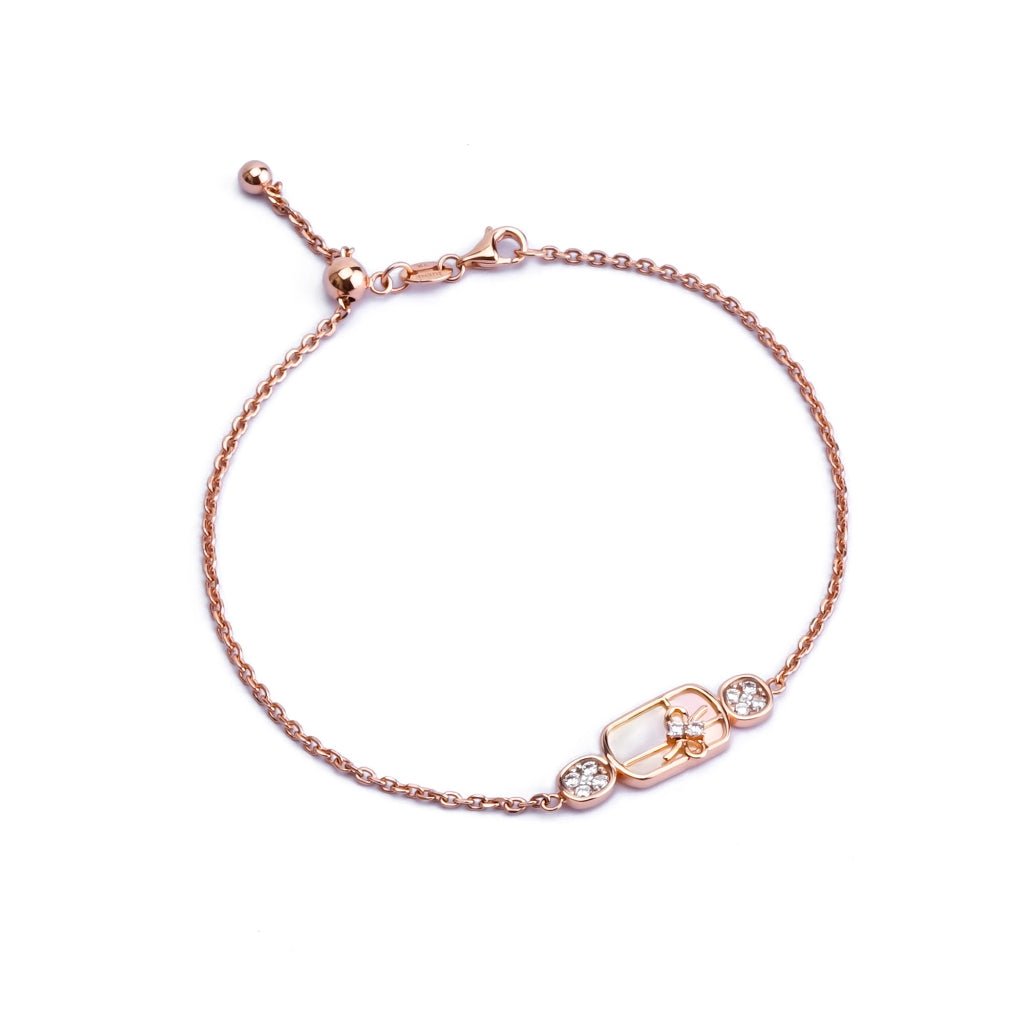 Gelang Serut Emas 7k - Rita Gold Bracelet - Mother of Pearl Collection - Juene Jewelry - Juene