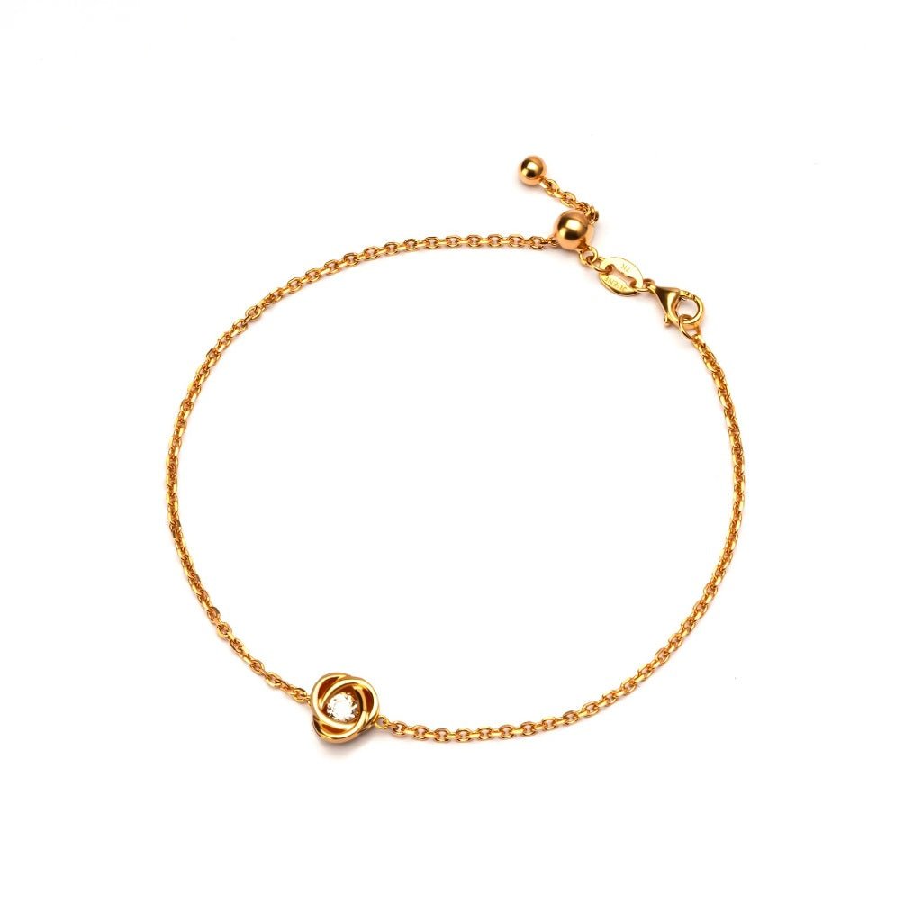 Gelang Serut Emas 7k - Rosa Gold Bracelet - Dazzling Collection - Juene Jewelry