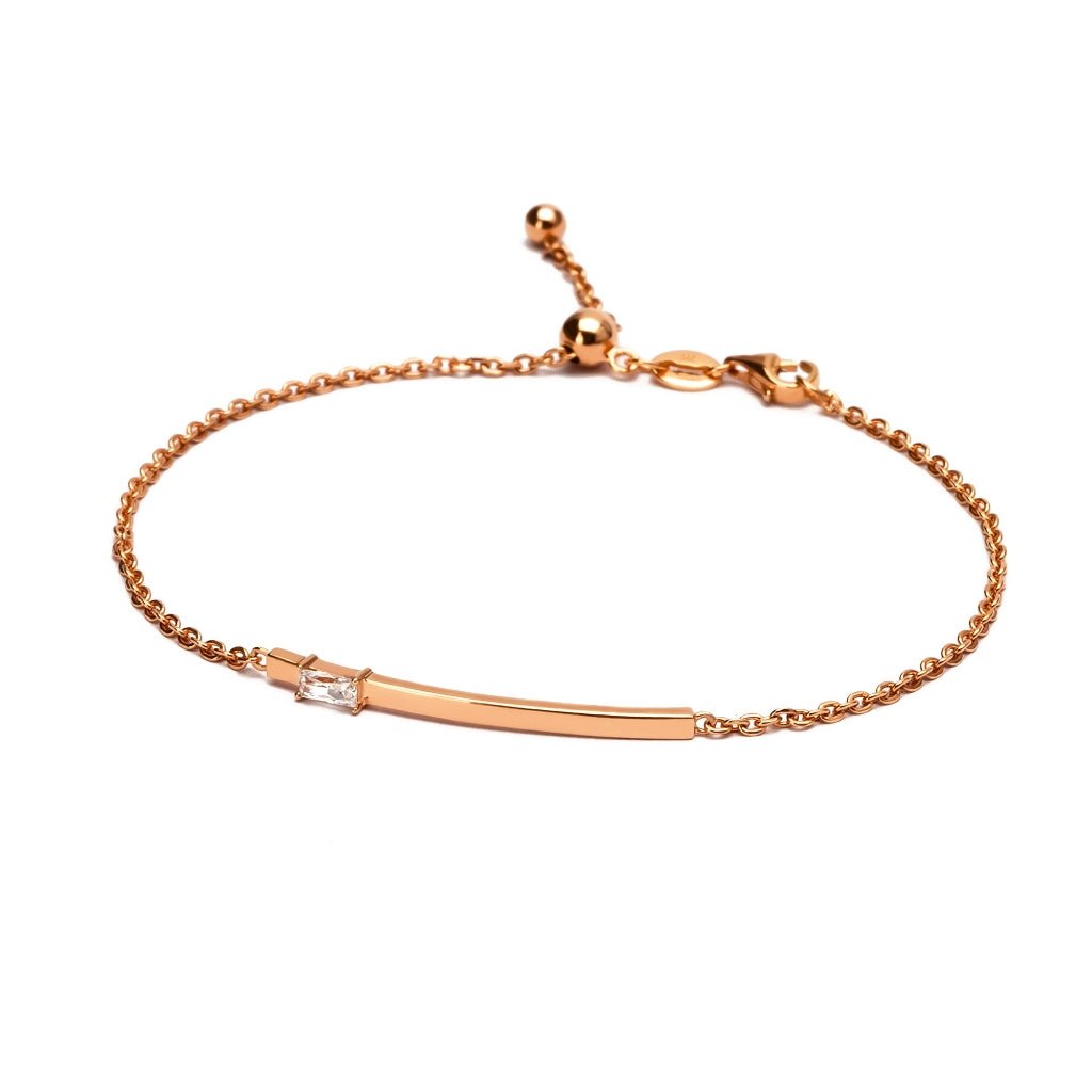 Gelang Serut Emas 7k - Sienna Gold Bracelet - Quadra Collection - Juene Jewelry