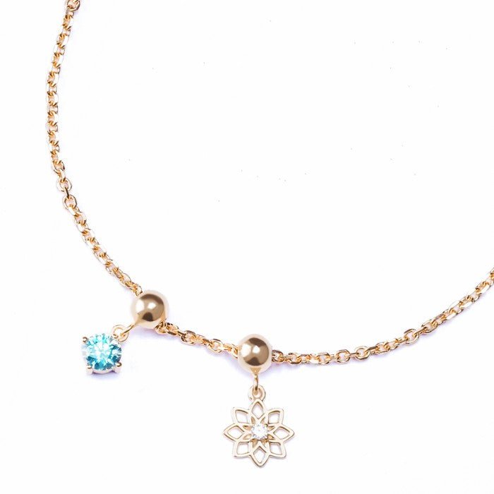 Gelang Serut Emas 7k - Sky Flower Gold Bracelet - The Shades Collection - Juene Jewelry - Juene