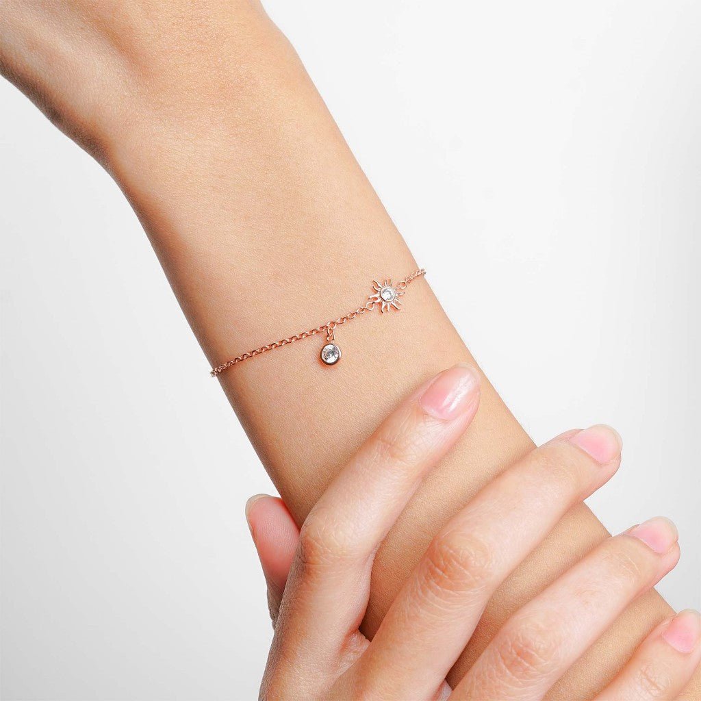 Gelang Serut Emas 7k - Suny Gold Bracelet - Garden Collection - Juene Jewelry - Juene
