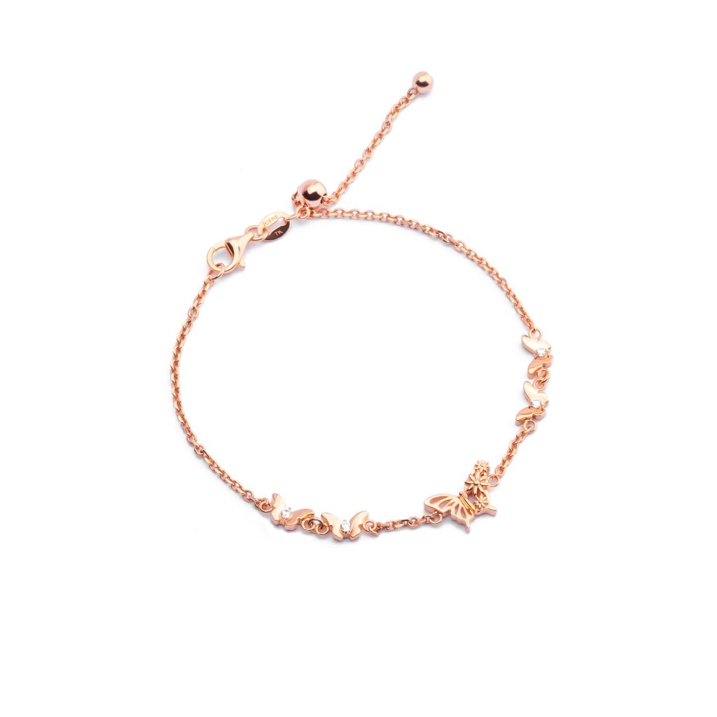 Gelang Serut Emas 7k - Vela Gold Bracelet - Treasure Collection - Juene Jewelry - Juene