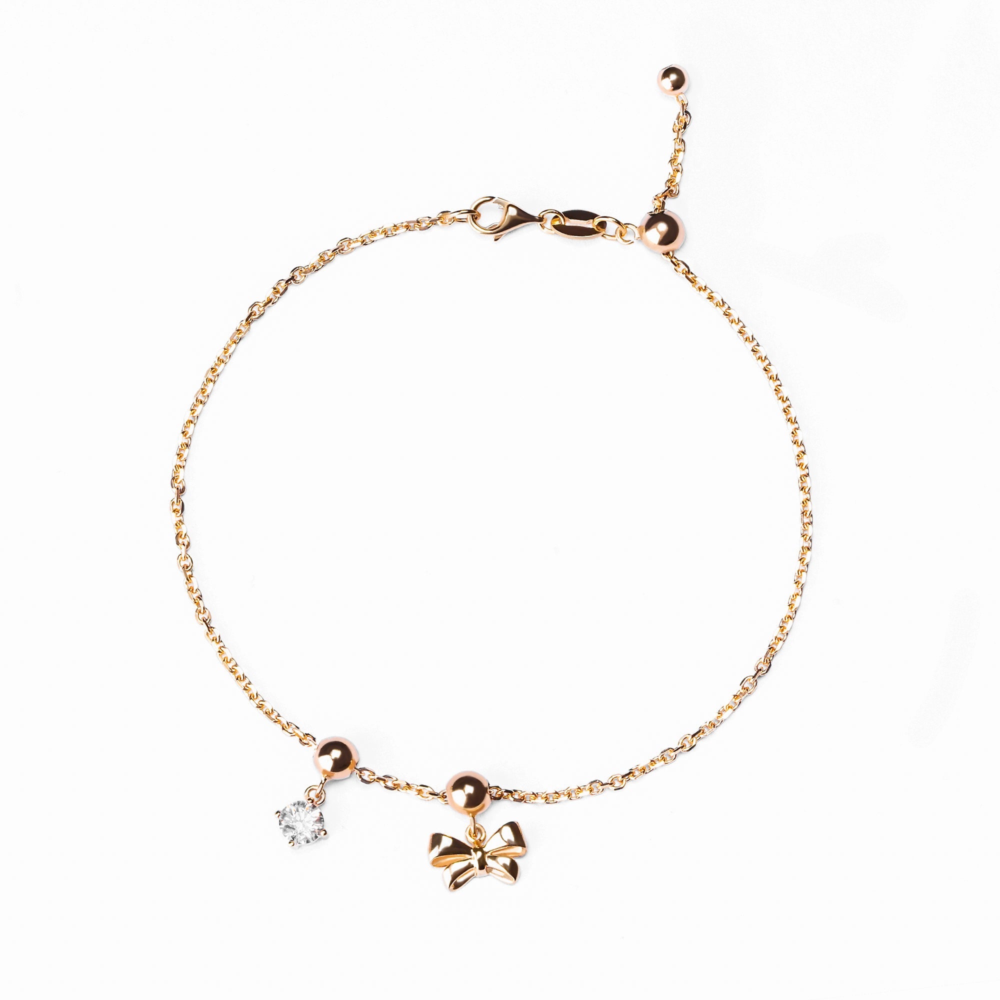 Gelang Serut Emas 8K - Ribbon Gold Bracelet - Fiora Collection - Juene Jewelry - Juene