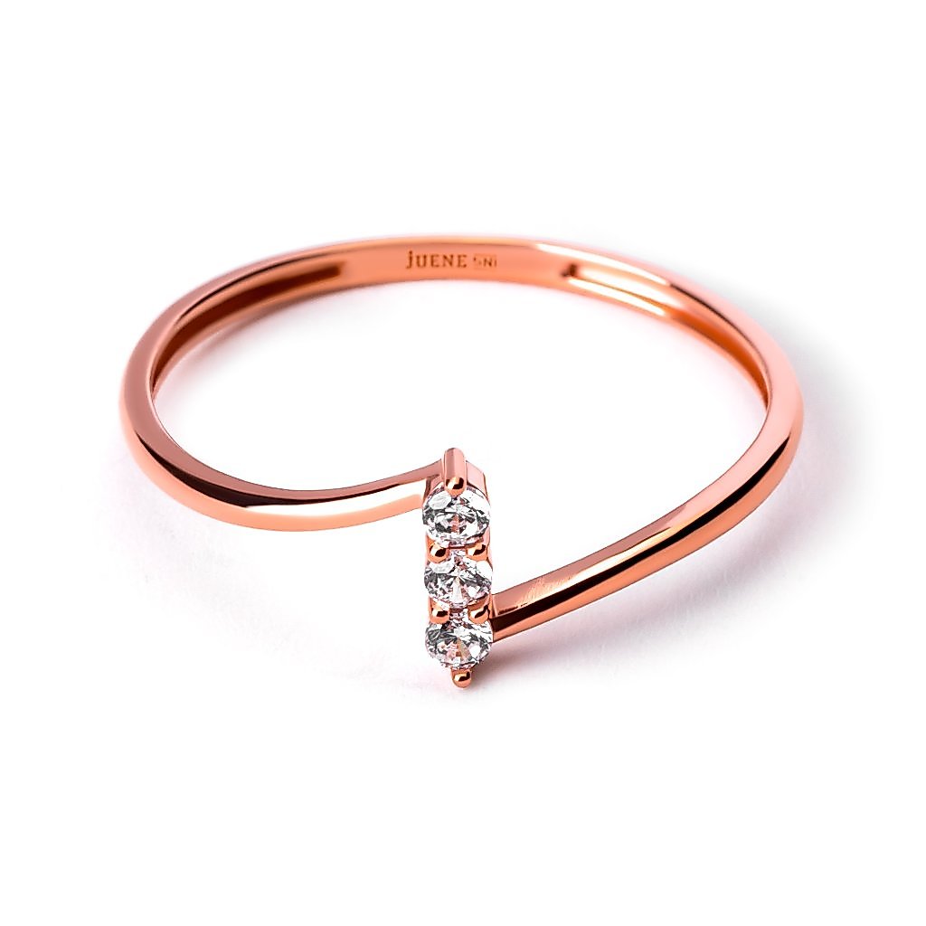 Cincin Emas 8K - Viola Gold Ring 01 - Terra Collection - Juene Jewelry
