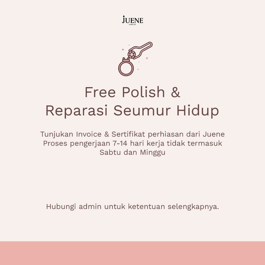 Anting Emas 7k - Asa Gold Earring - Dazzling Collection - Juene Jewelry