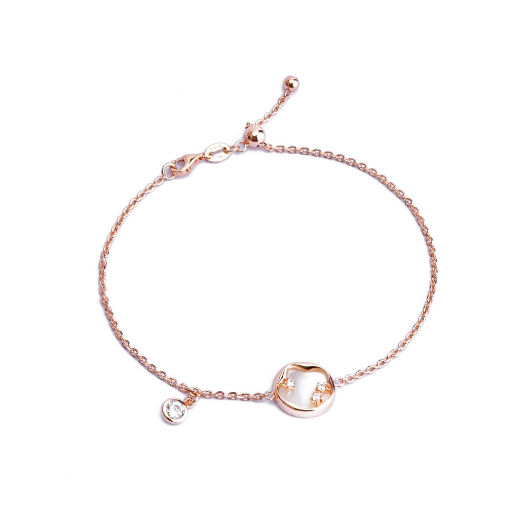 Gelang Serut Emas 8k - Star Pearl Gold Bracelet - Tally Collection - Juene Jewelry
