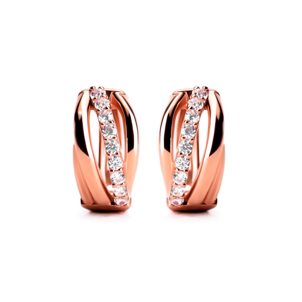Anting Hoops Emas 8K - Nesya Gold Earring - Savara Collection - Juene Jewelry