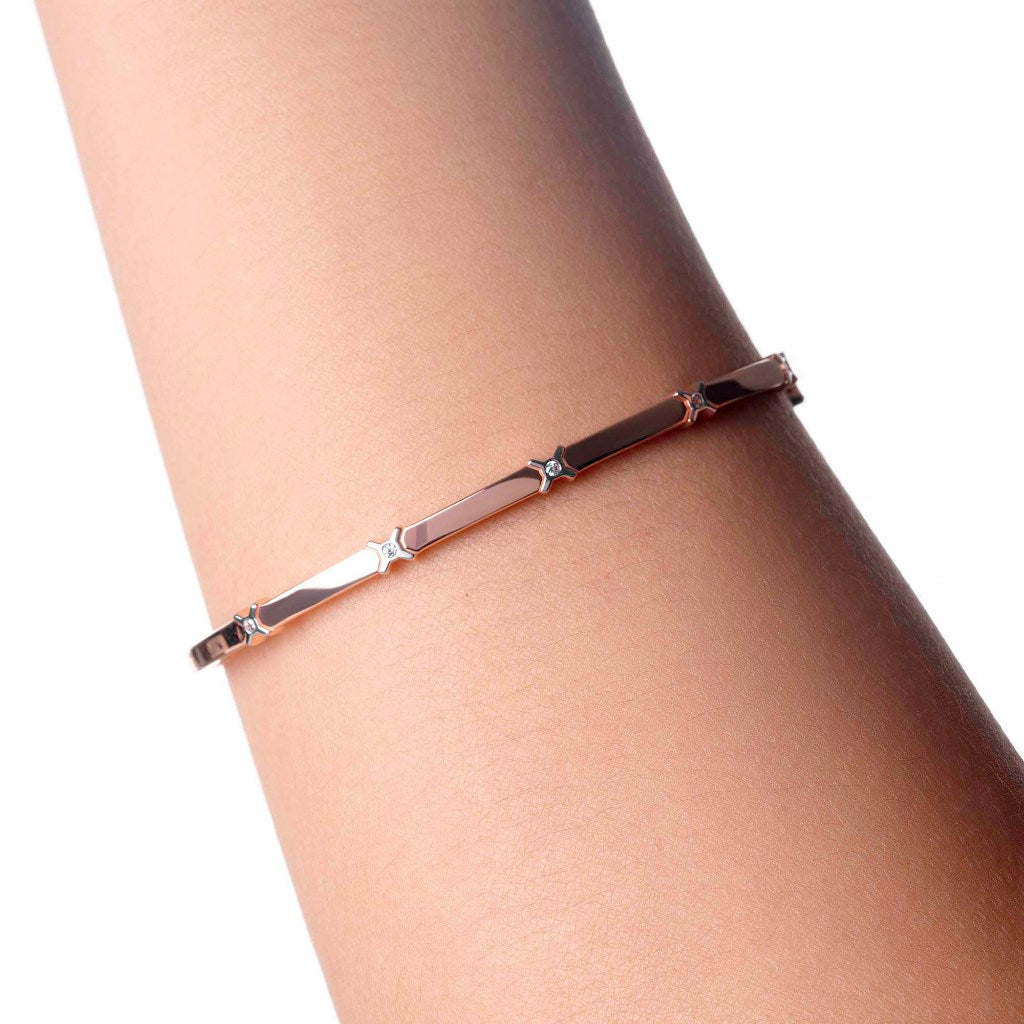 Gelang Emas 8K - Indie Gold Bangle - Carta Collection - Juene Jewelry