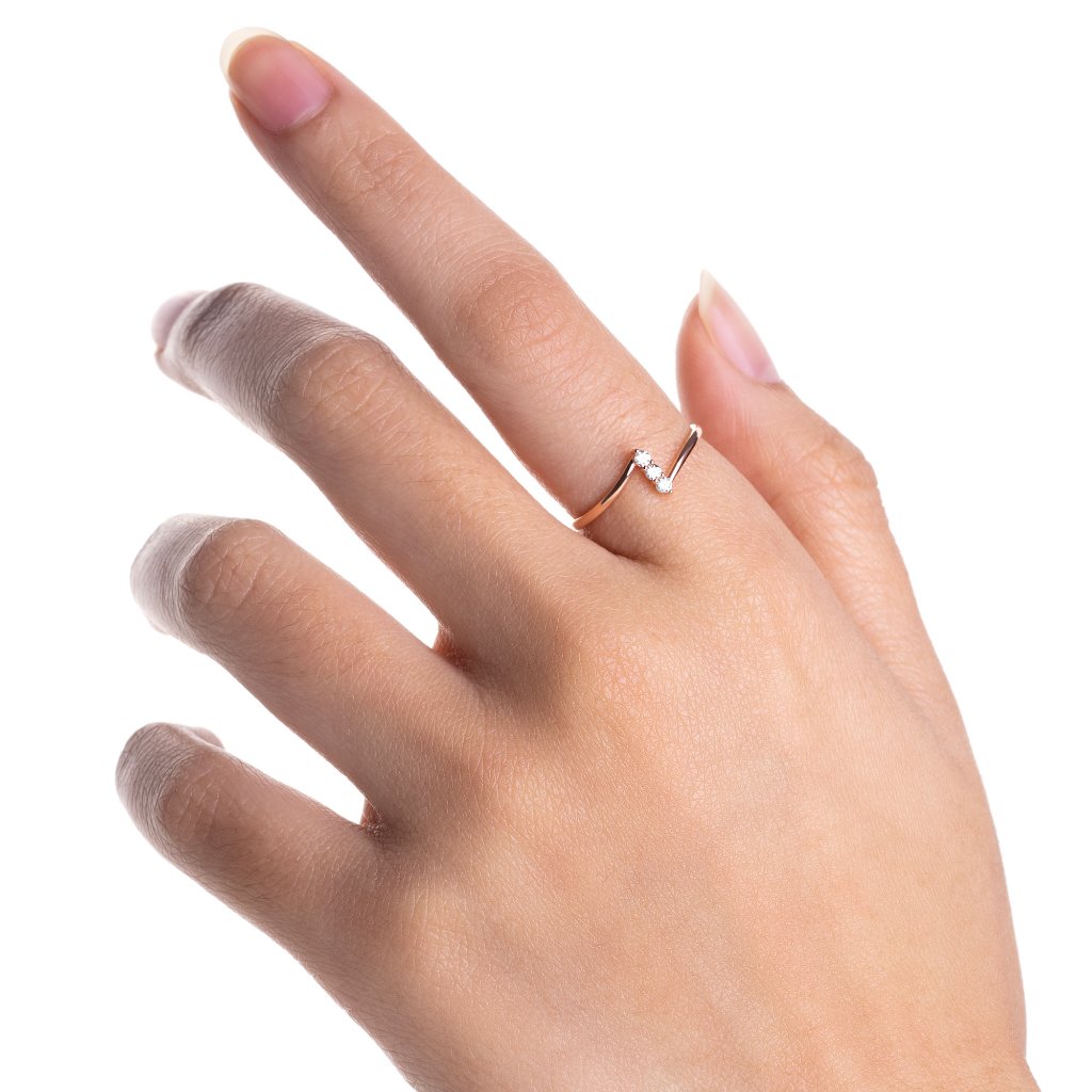 Cincin Emas 8K - Viola Gold Ring 01 - Terra Collection - Juene Jewelry