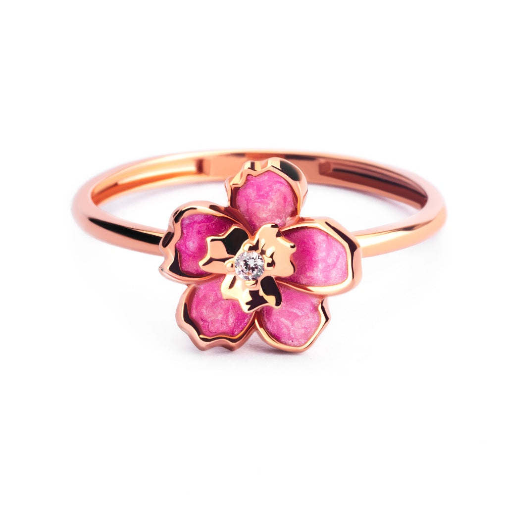 Cincin Emas 7k - Zinia Gold Ring - Charlotte Collection - Juene Jewelry