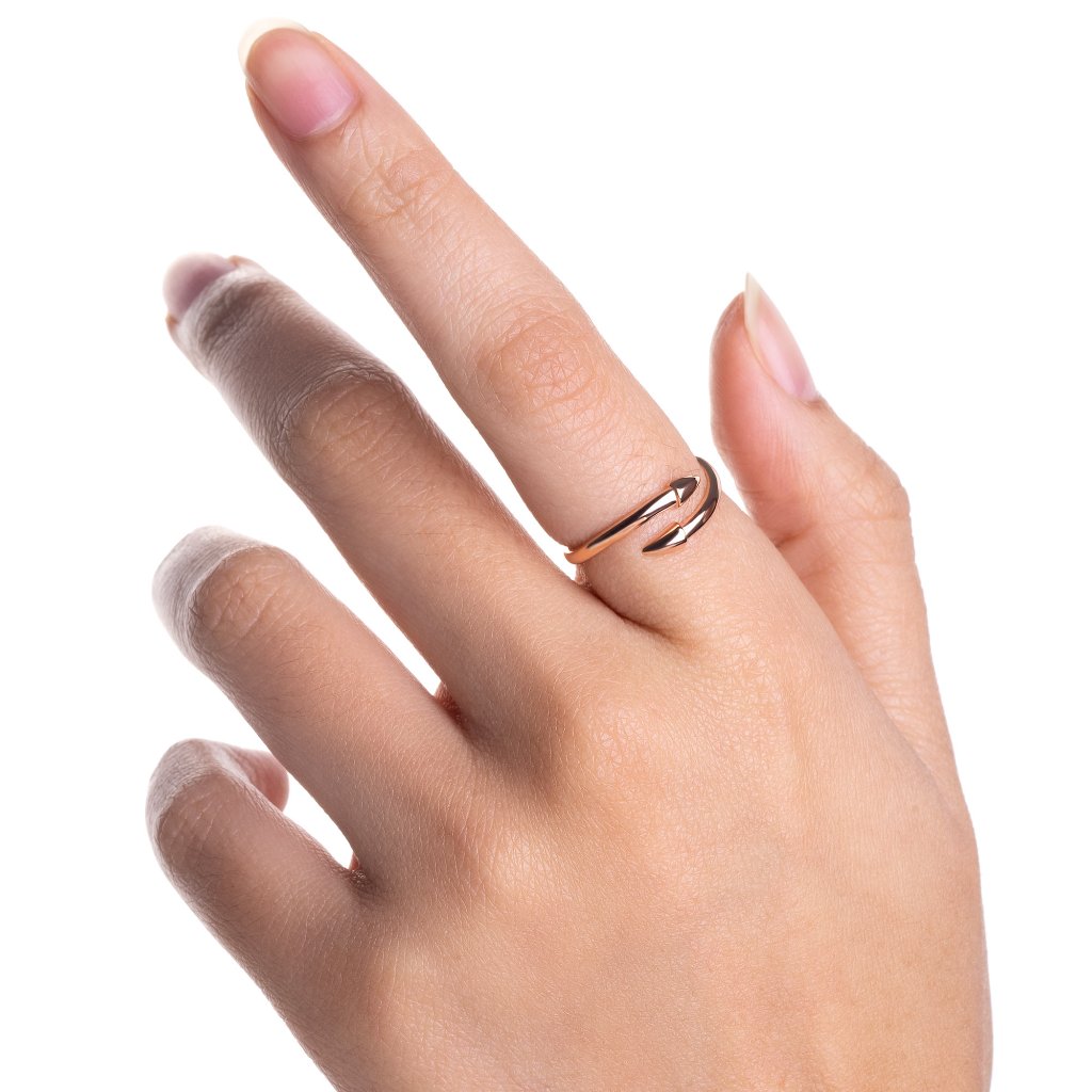 Cincin Emas 8K - Viola Gold Ring 02 - Terra Collection - Juene Jewelry