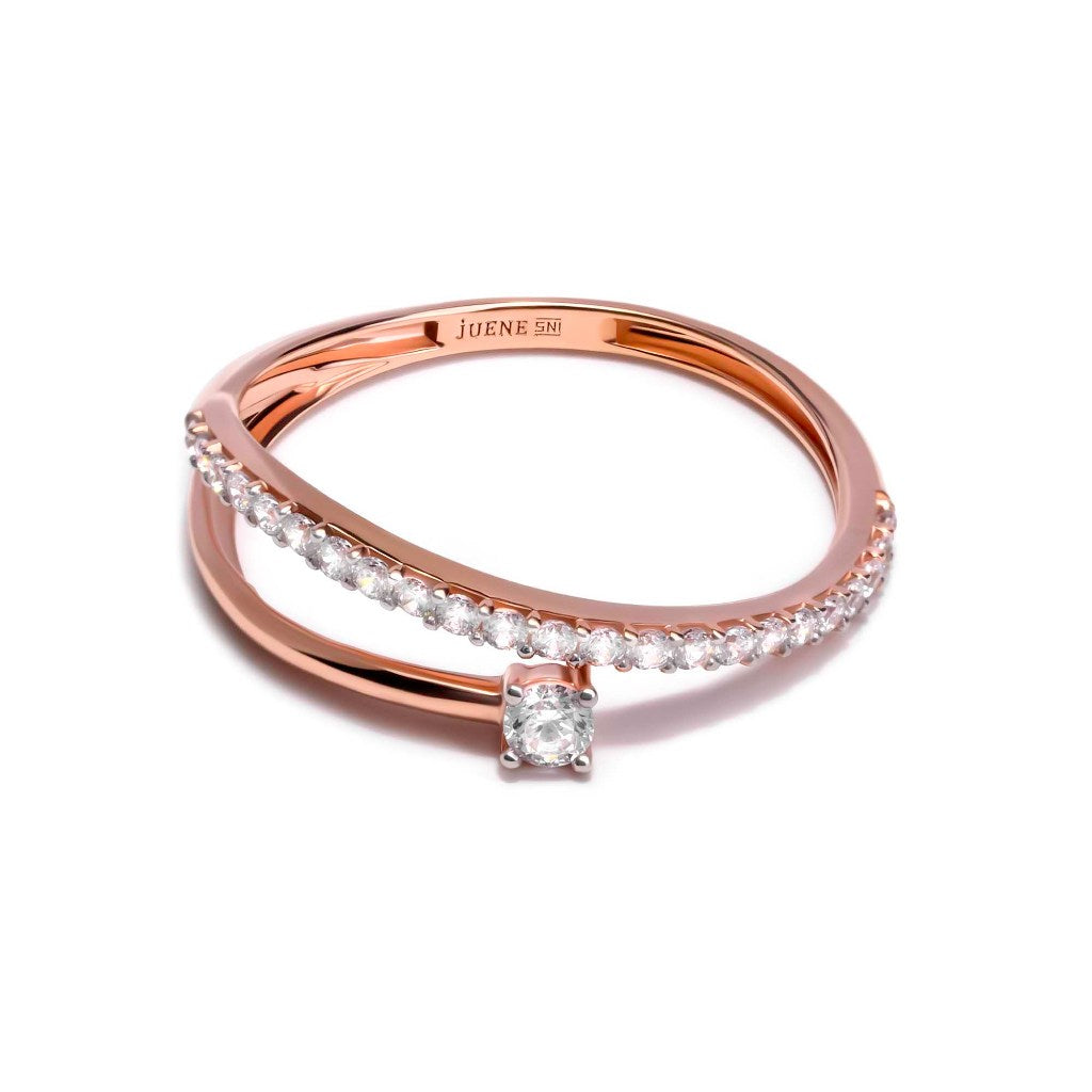 Cincin Emas 8K - Mara Gold Ring - Veya  Collection - Juene Jewelry