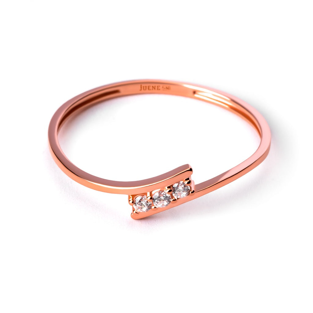 Cincin Emas 8K - Xena Gold Ring 01 - Terra Collection - Juene Jewelry