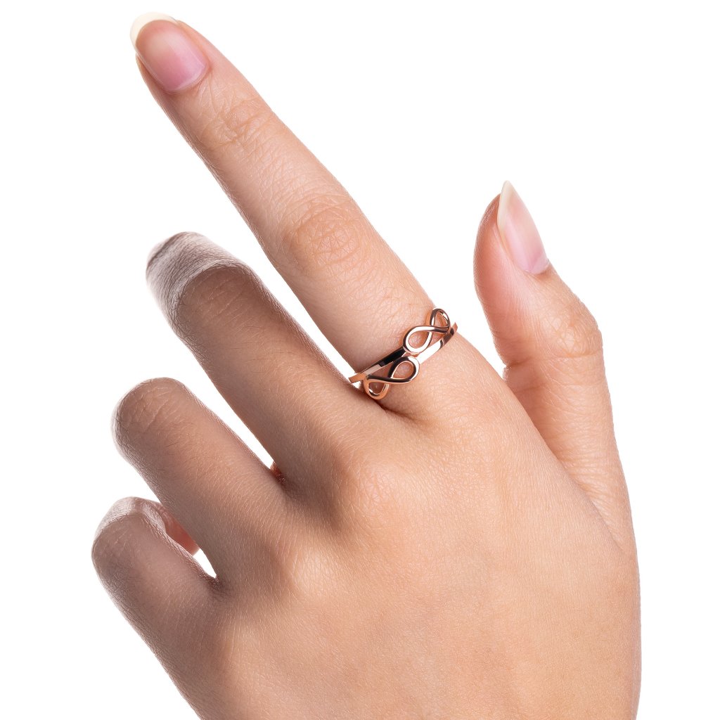 Cincin Emas 8K - Infinity Gold Ring - Terra Collection - Juene Jewelry