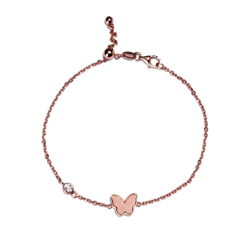 Gelang  Serut Emas 8K - Lilia Gold Bracelet - Fiora Collection - Juene Jewelry