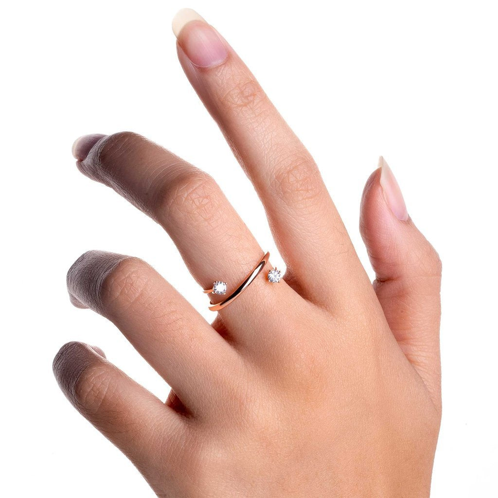 Cincin Emas 8K - Shaza  Gold Ring - Terra Collection - Juene Jewelry