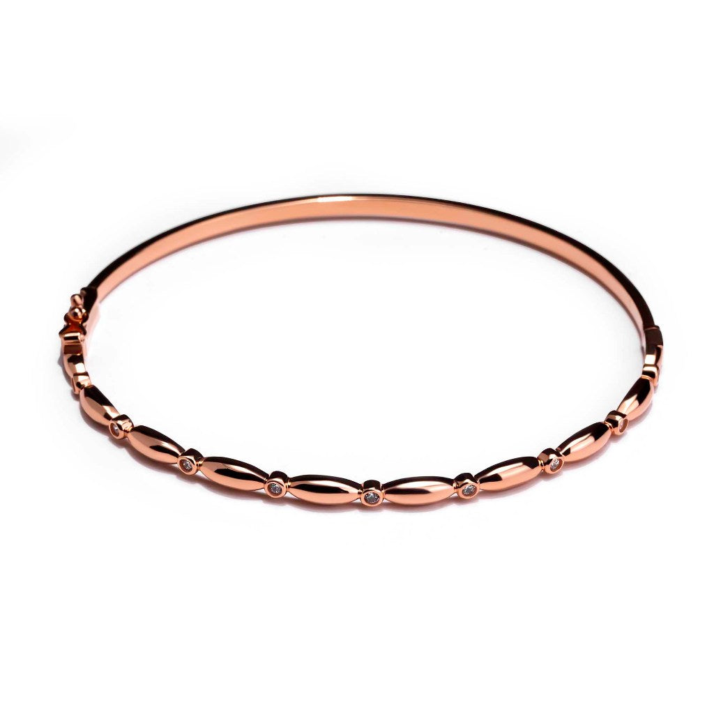 Gelang Emas 8K - Selena Gold Bangle - Veya Collection - Juene Jewelry