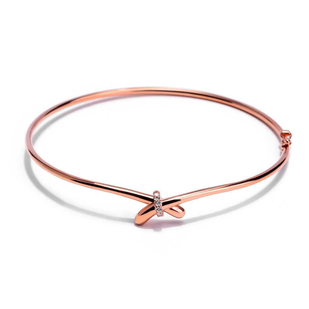 Gelang Emas 8K - Emory Gold Bangle - Veya Collection - Juene Jewelry