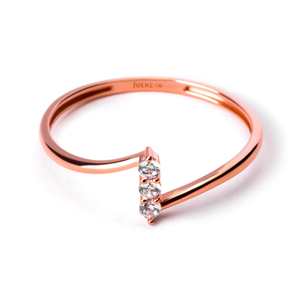 Cincin Emas 8K - Viola Gold Ring 01 - Terra Collection - Juene Jewelry