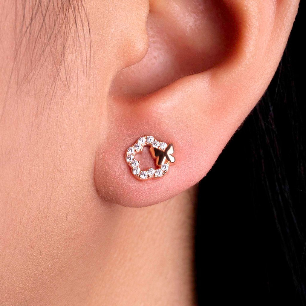 Anting Tusuk Emas 8K - Alessia Gold Earring - Savara Collection - Juene Jewelry