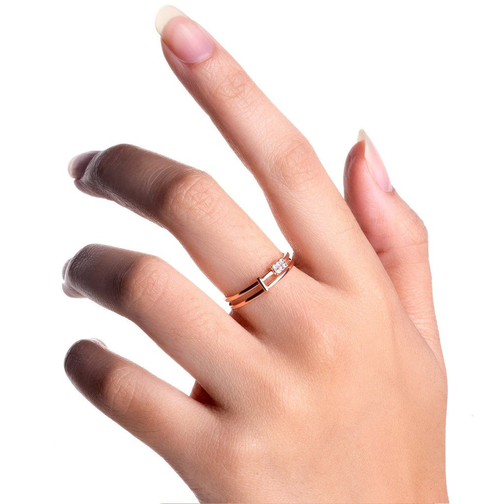 Cincin Emas 8K - Azara Gold Ring - Terra Collection - Juene Jewelry