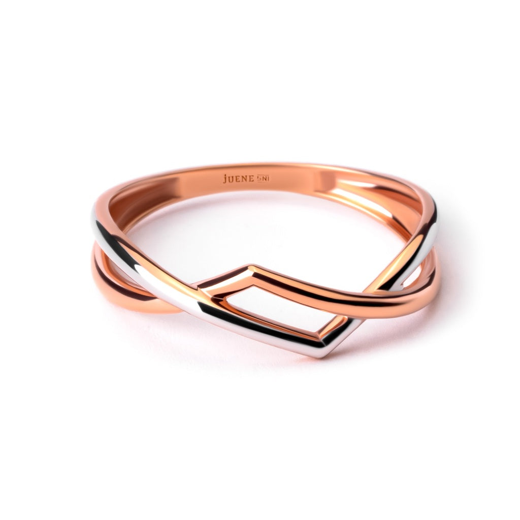 Cincin Emas 8K - Sina Gold Ring - Terra Collection - Juene Jewelry