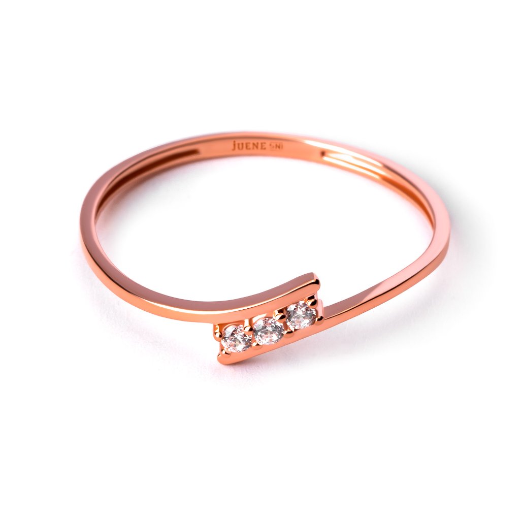 Cincin Emas 8K - Xena Gold Ring 01 - Terra Collection - Juene Jewelry