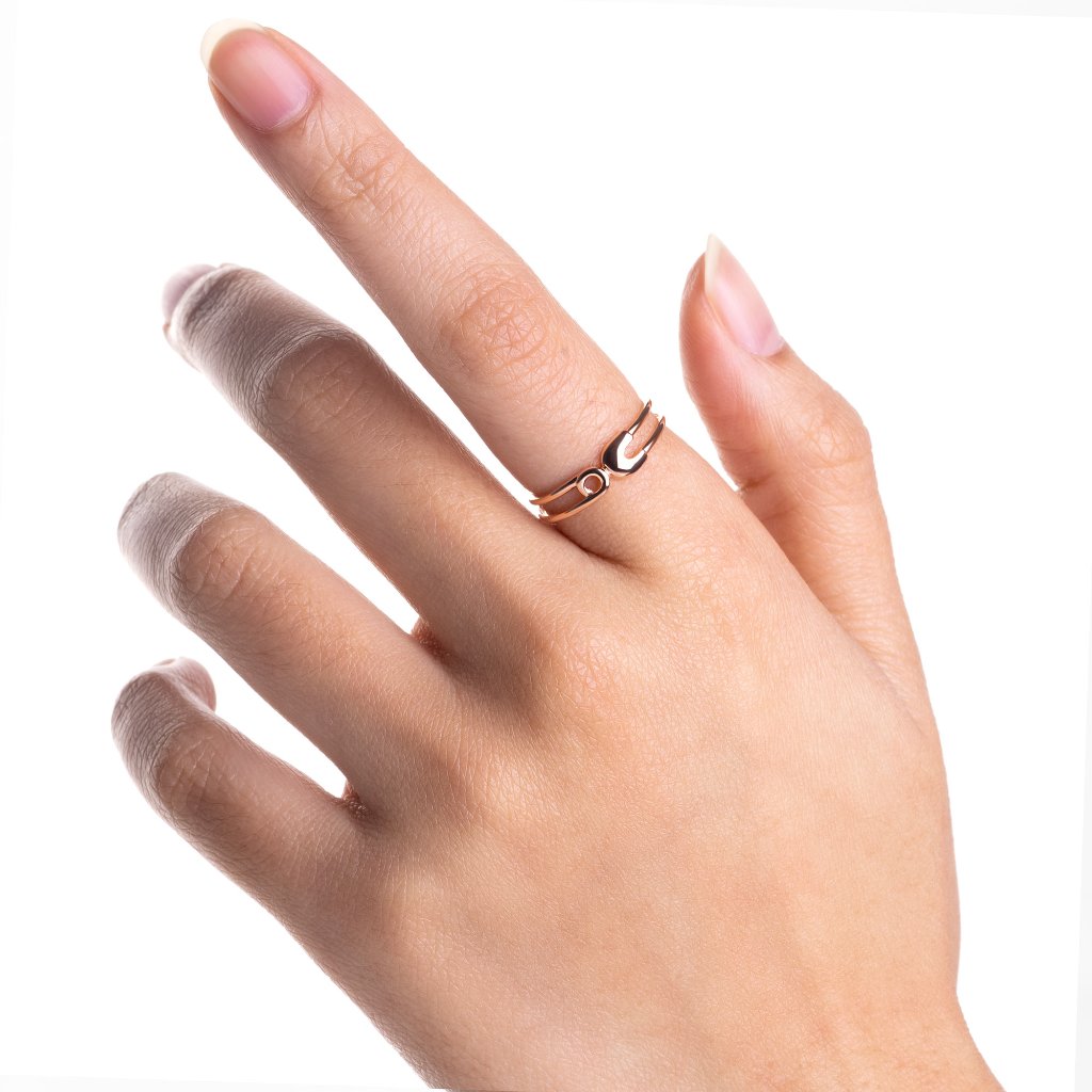 Cincin Emas 8K - Pin Gold Ring 03 - Terra Collection - Juene Jewelry