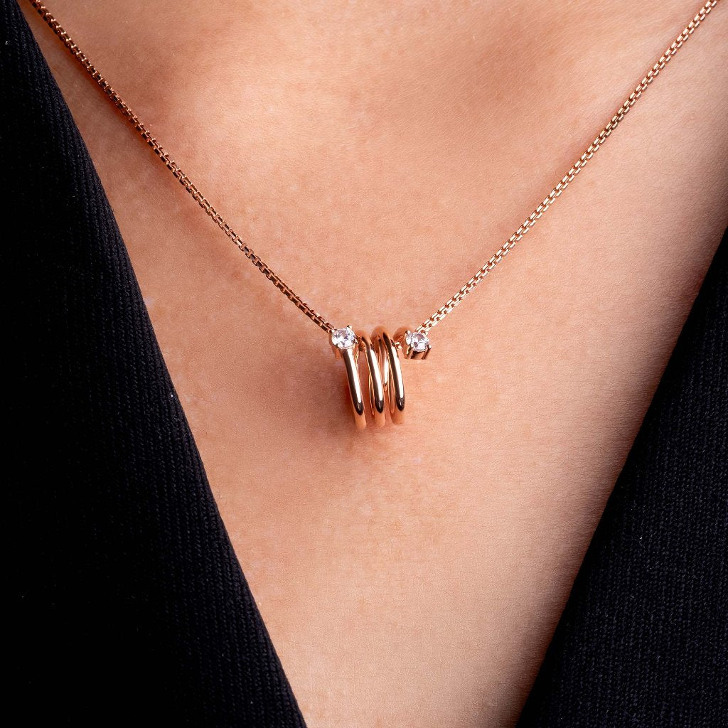 Liontin Emas 8K - Infana Gold Pendant - Terra Collection - Juene Jewelry
