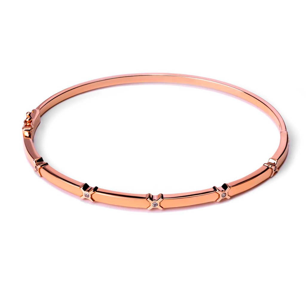 Gelang Emas 8K - Indie Gold Bangle - Carta Collection - Juene Jewelry