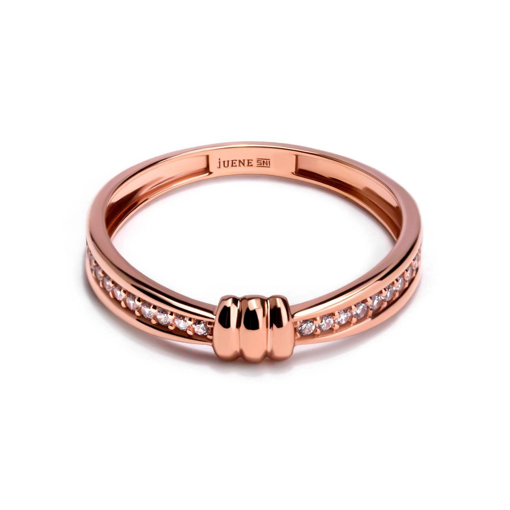 Cincin Emas 8K - Spella Gold Ring - Veya  Collection - Juene Jewelry