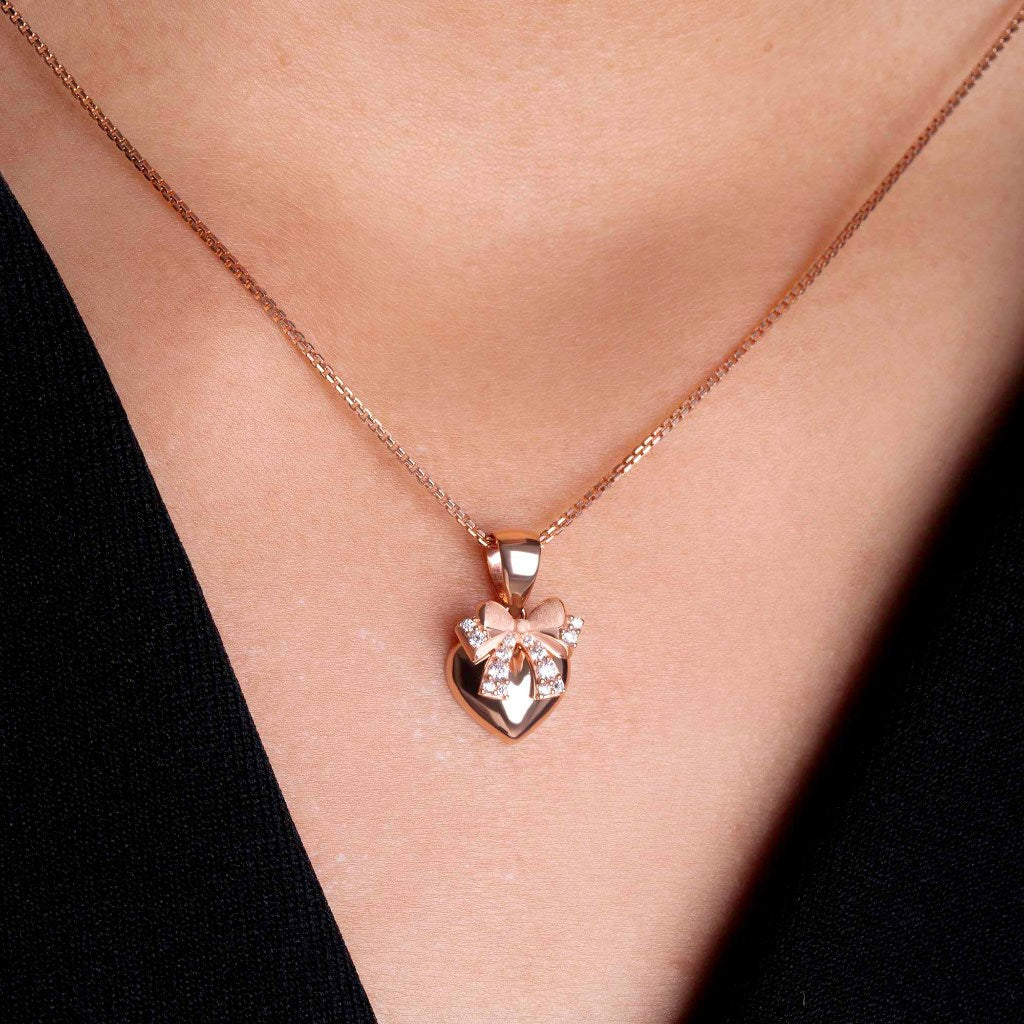 Liontin Emas 8K - Edith Gold Pendant - Carta Collection - Juene Jewelry