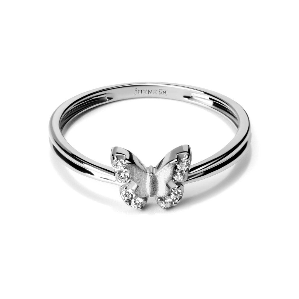 Cincin Emas 8K - Elaine  Gold Ring - Carta Collection - Juene Jewelry