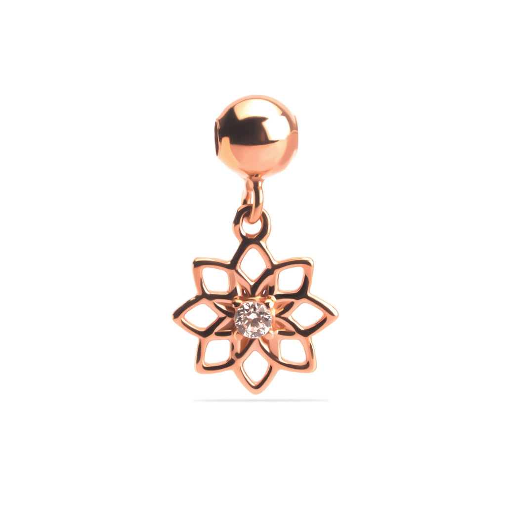 Liontin Emas 7k - Flower Gold Charm 02 - Luxxe 02 Collection - Juene Jewelry