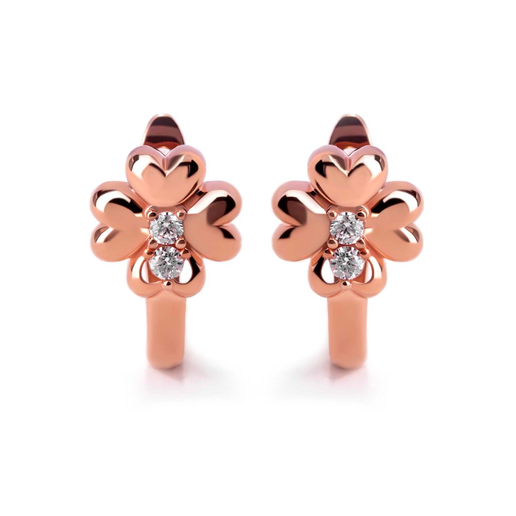Anting Hoops Emas 8K - Fiaa Gold Earring - Savara Collection - Juene Jewelry