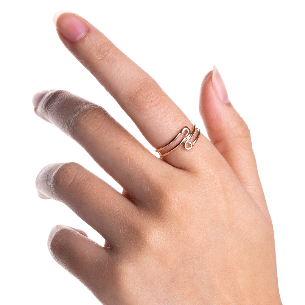 Cincin Emas 8K - Pin Gold Ring 02 - Terra Collection - Juene Jewelry